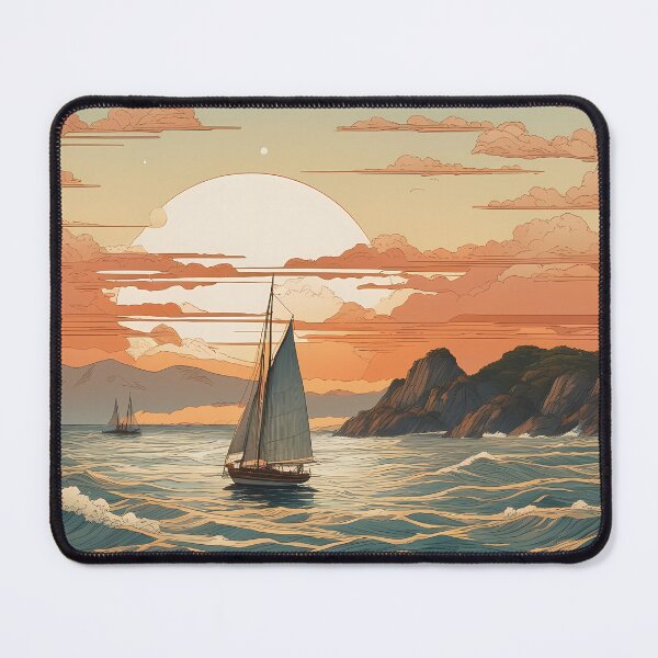Item preview,  Japanese Sunset Seas designed and sold by designsbyflo.