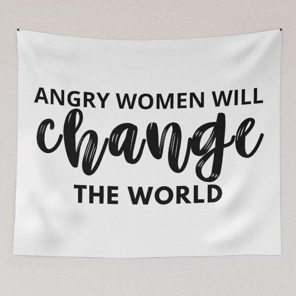 Item preview, Angry women will change the world design designed and sold by Zoarher.