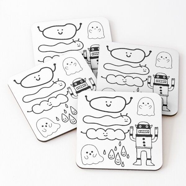 Item preview, a cute character, Ghost friends designed and sold by zzzozzo.