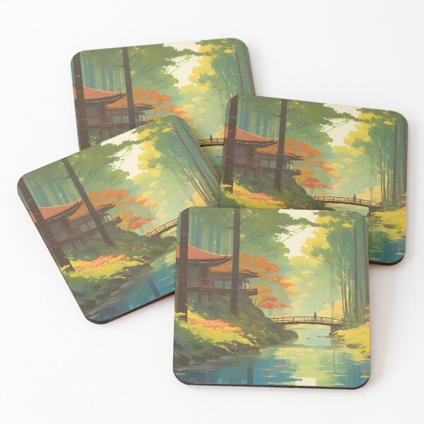 Item preview, Japanese Bridge amid Forest's Embrace designed and sold by designsbyflo.