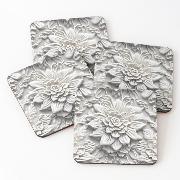 Item preview, floral background with white flowers designed and sold by APHIDAT-TA.