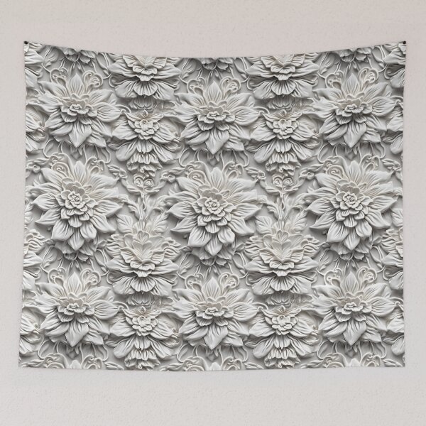 Item preview, floral background with white flowers designed and sold by APHIDAT-TA.