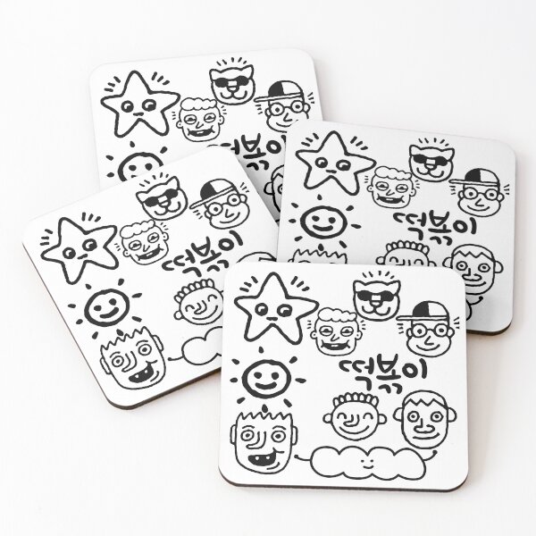 Item preview, a cute character, friends,We like tteokbokki, Korean traditional food designed and sold by zzzozzo.