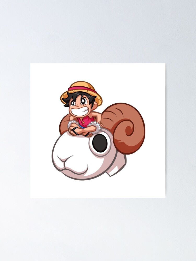 One Piece - Luffy on Going Merry Sticker by eusrock