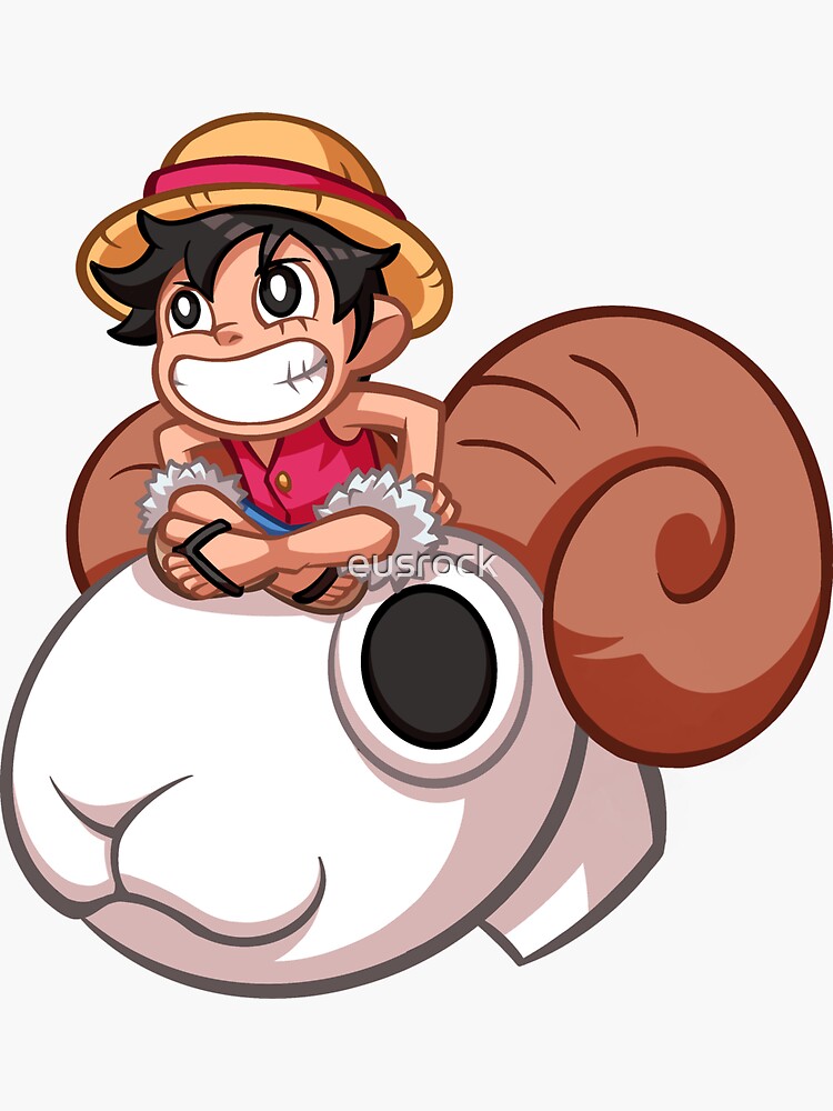 One Piece - Luffy on Going Merry Sticker by eusrock