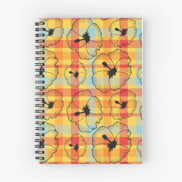 Item preview, Doodle flowers plaid seamless pattern designed and sold by OrangeMG.