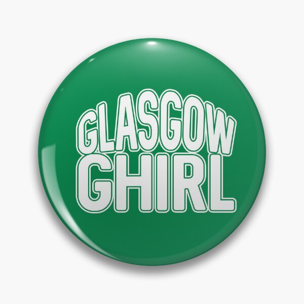 Item preview, GLASGOW GHIRL, Glasgow Celtic Football Club White and Green Text Design designed and sold by MacPean.