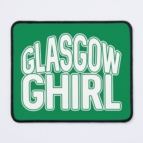 Item preview, GLASGOW GHIRL, Glasgow Celtic Football Club White and Green Text Design designed and sold by MacPean.