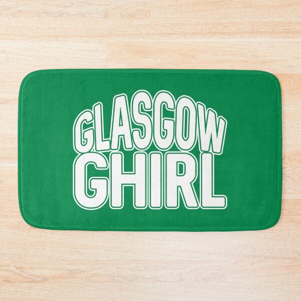 Item preview, GLASGOW GHIRL, Glasgow Celtic Football Club White and Green Text Design designed and sold by MacPean.