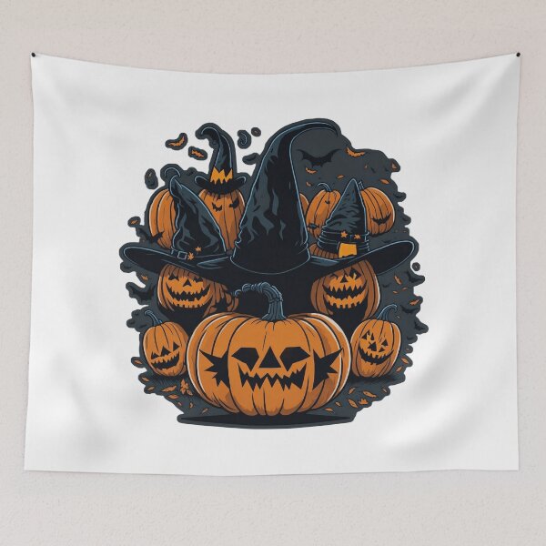 Item preview, Carve Pumpkins Wearing Wizard Hat 2 designed and sold by NidADesign.