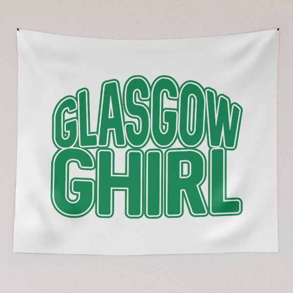 Item preview, GLASGOW GHIRL, Glasgow Celtic Football Club Green and White Text Design designed and sold by MacPean.