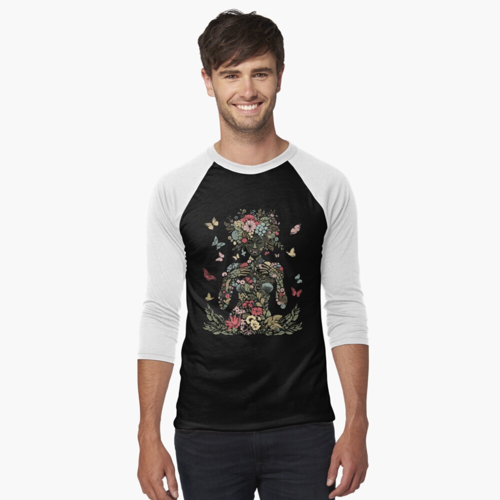 Item preview, Baseball ¾ Sleeve T-Shirt designed and sold by v-nerd.