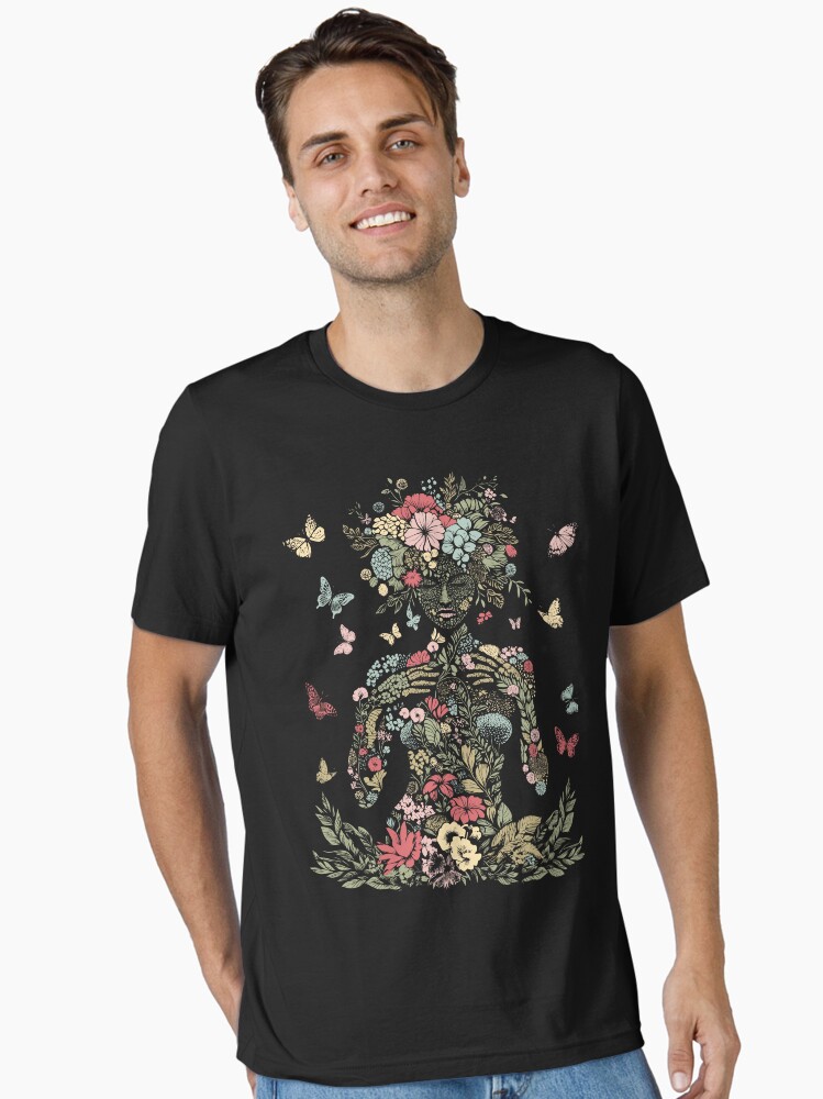 Thumbnail 1 of 7, Essential T-Shirt, At one with nature designed and sold by v-nerd.