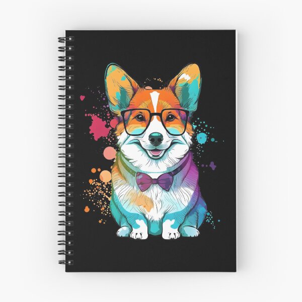 Item preview, Colorful Kawaii Corgi Hipster designed and sold by Leonardo Palumbo.