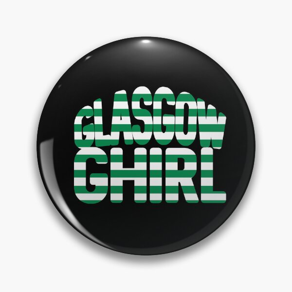 Item preview, GLASGOW GHIRL, Glasgow Celtic Football Club Green and White Hooped Text Design designed and sold by MacPean.