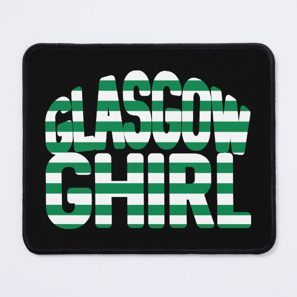 Item preview, GLASGOW GHIRL, Glasgow Celtic Football Club Green and White Hooped Text Design designed and sold by MacPean.