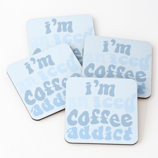 Item preview, I’m An Iced Coffee Addict Baby Blue designed and sold by ViviTV.