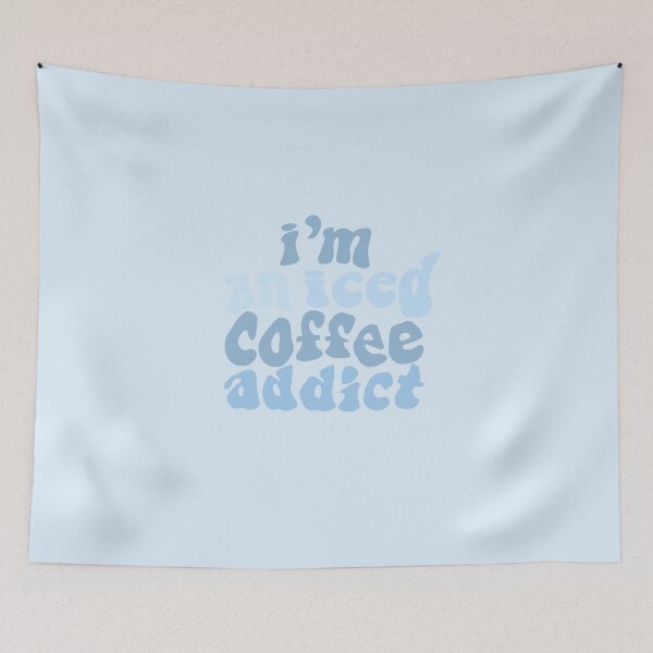 Item preview, Soy un adicto al café helado azul celeste designed and sold by ViviTV.