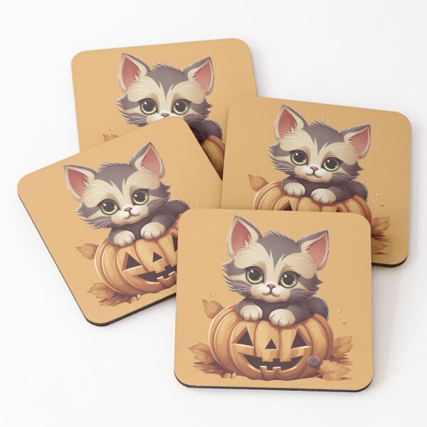 Item preview,  Fluffy Cat On Pumpkin Hallowen designed and sold by Lil-Satu.