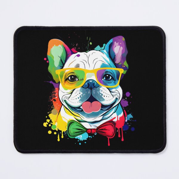 Item preview, Colorful Kawaii Bulldog Hipster designed and sold by Leonardo Palumbo.