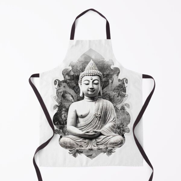 Item preview, Black White Buddha Statue, Digital Art, For Meditation designed and sold by MartynGrey.