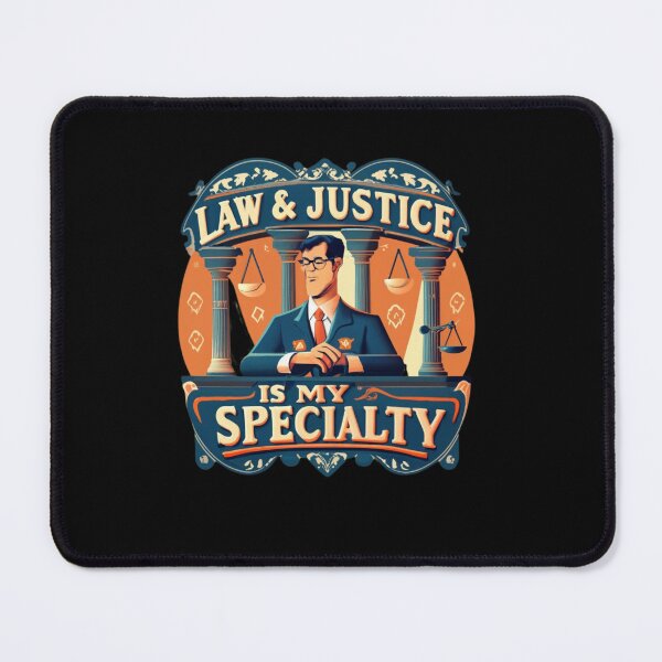 Item preview, Law and Justice is my Specialty- Gift for Lawyers, Friend Or Colleague designed and sold by Level-Fourty.