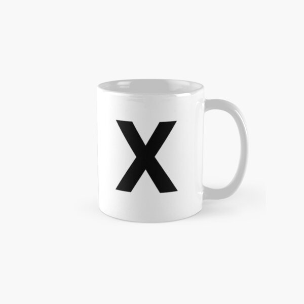 Item preview, Letter X, Initial X, Helvetica bold, minimalist Initials designed and sold by lagunaklein.