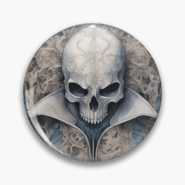 Item preview, Enthroned in Elegance: The Watercolor Skeleton King designed and sold by MystiWonders.