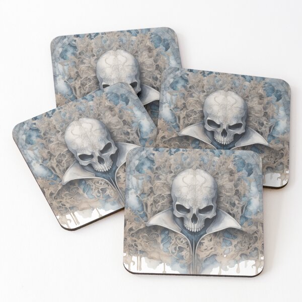 Item preview, Enthroned in Elegance: The Watercolor Skeleton King designed and sold by MystiWonders.