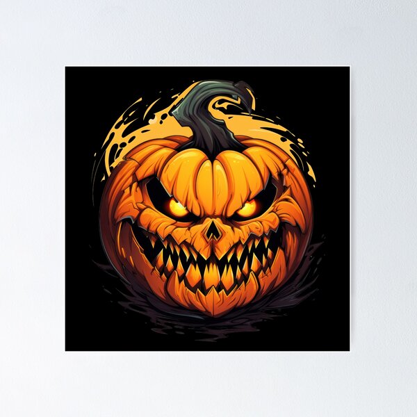 Item preview, Scary halloween pumkin designed and sold by Designo-rama.