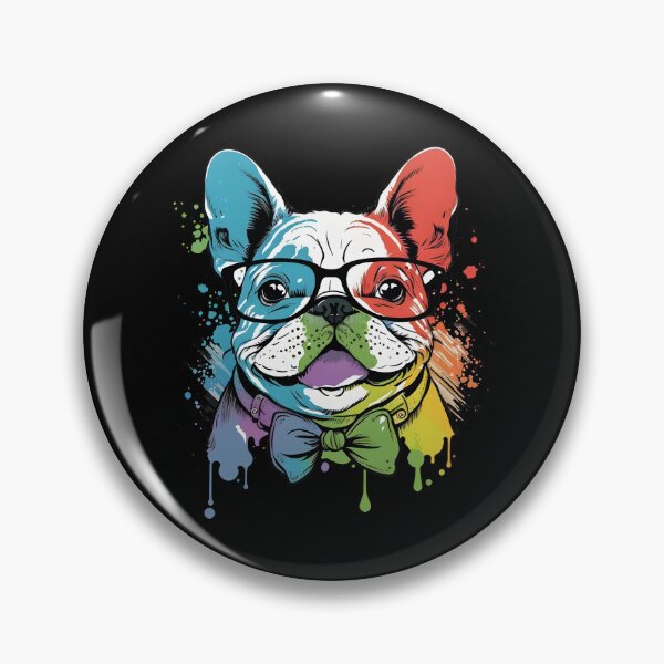 Item preview, Colorful Kawaii Bulldog Hipster designed and sold by Leonardo Palumbo.