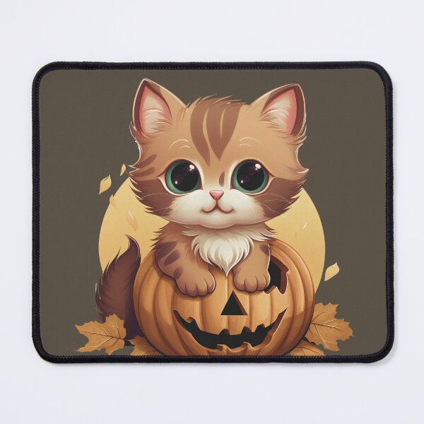 Item preview, Spooky Cat On Pumpkin Moon Hallowen designed and sold by Lil-Satu.