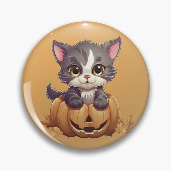 Item preview, Cute Cat On Pumpkin Hallowen designed and sold by Lil-Satu.