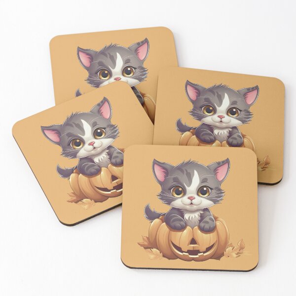 Item preview, Cute Cat On Pumpkin Hallowen designed and sold by Lil-Satu.