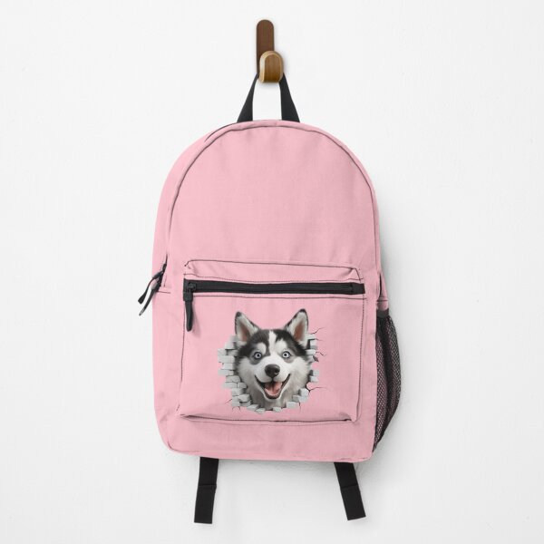 Item preview, Siberian Husky Dog breed Popping Out of The Wall #36 designed and sold by DogDigiArt.