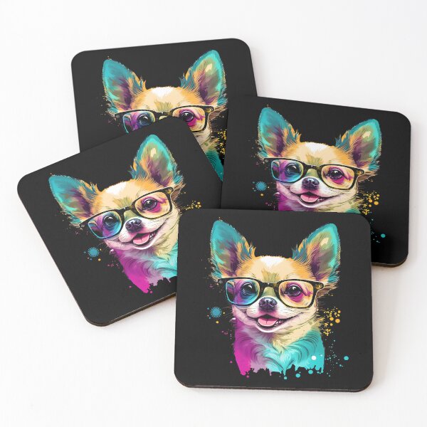Item preview, Colorful Kawaii Chihuahua Hipster designed and sold by Leonardo Palumbo.