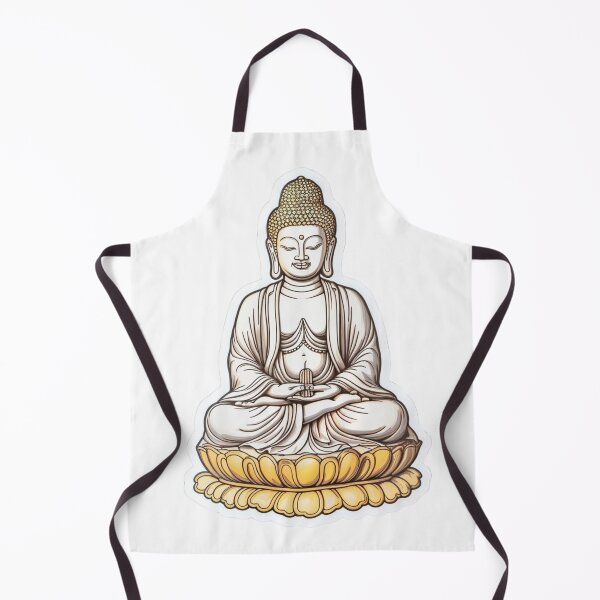 Item preview, Buddha Black White , Buddha decor poster , Buddha print, Art style. designed and sold by MartynGrey.