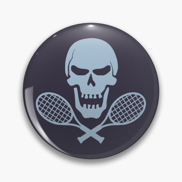 Item preview, Tennis Jolly Roger Blue designed and sold by PrairieGrouse.