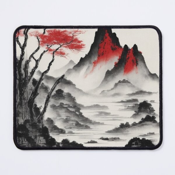 Item preview, Mountain Reverie: Inked Harmony designed and sold by DevushkaStore.