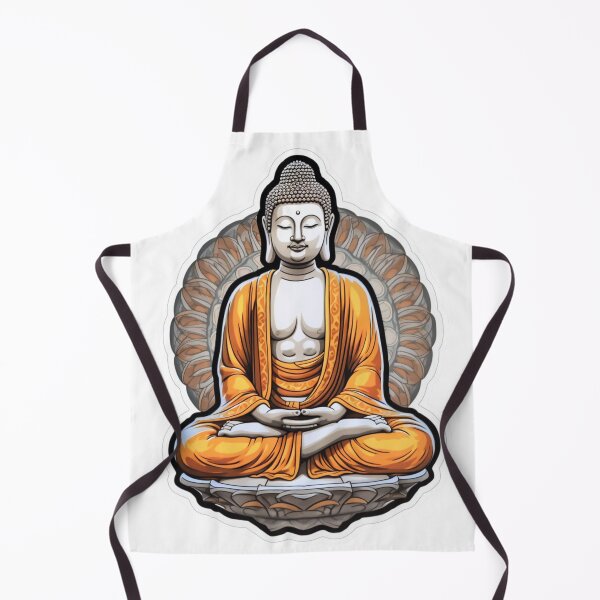 Item preview, Buddha Black White , maditate with buddha symbol designed and sold by MartynGrey.