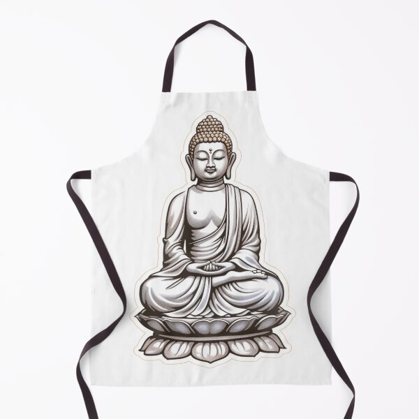 Item preview, Copy of Buddha Black White , maditate with buddha symbol designed and sold by MartynGrey.