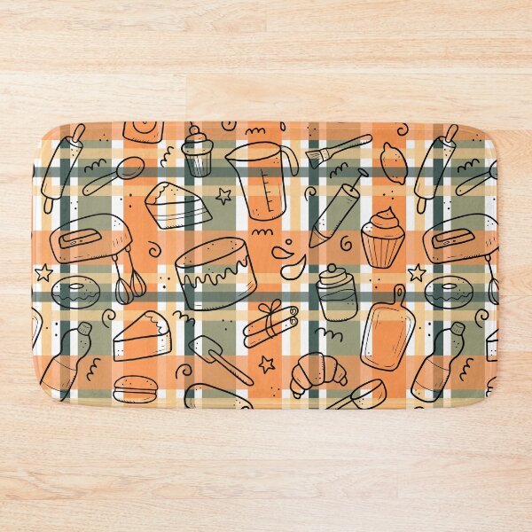 Item preview, Baking Items Plaid Seamless Pattern - Unique Abstract Design designed and sold by OrangeMG.