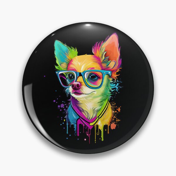 Item preview, Colorful Kawaii Chihuahua Hipster designed and sold by Leonardo Palumbo.