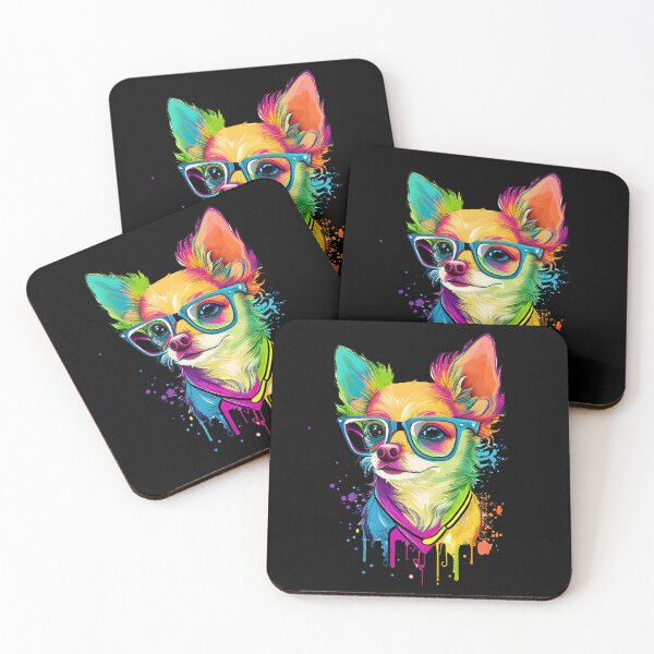 Item preview, Colorful Kawaii Chihuahua Hipster designed and sold by Leonardo Palumbo.