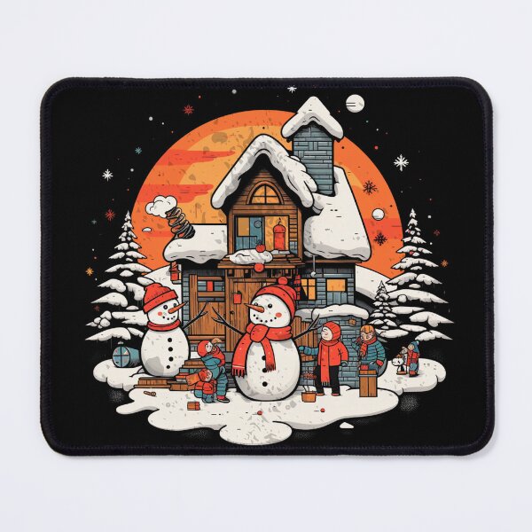 Item preview, Whimsical Christmas Snowman Wonderland designed and sold by Justin Haas.