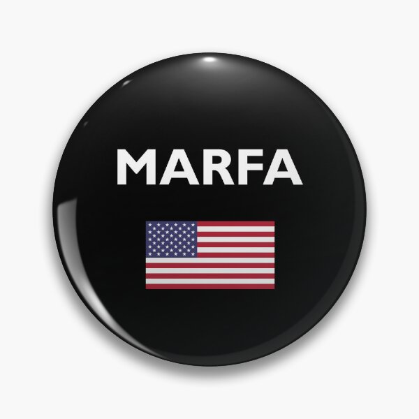 Item preview, Marfa Texas USA American Flag Dark Color designed and sold by TinyStarAmerica.