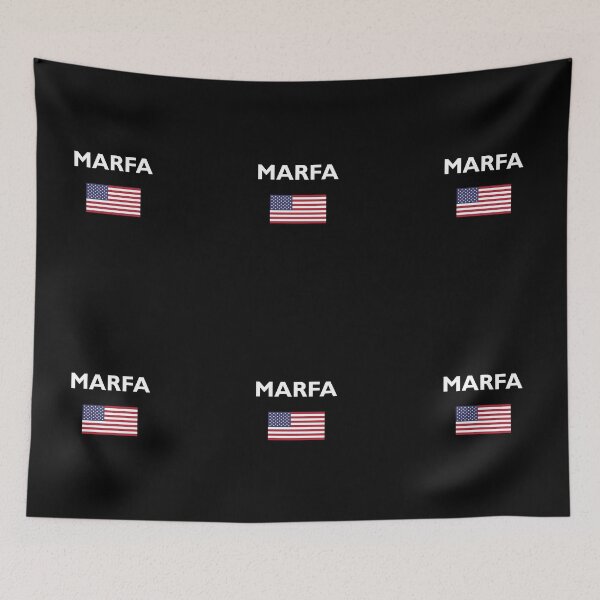 Item preview, Marfa Texas USA American Flag Dark Color designed and sold by TinyStarAmerica.