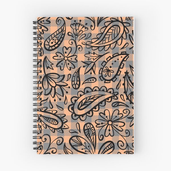 Item preview, Doodle paisleys Plaid Seamless Pattern - Unique Abstract Design designed and sold by OrangeMG.