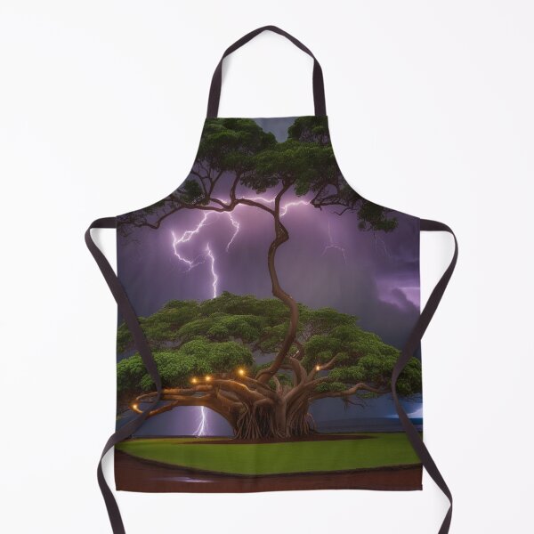 Item preview, Iconic World Landmarks During A Thunderstorm; Banyan Tree Maui designed and sold by MusicalArtisty.