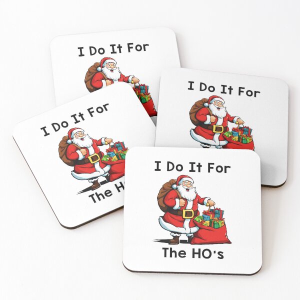 Item preview, I do It For The HO's (Funny Santa) designed and sold by SnortWear.